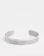 ASOS Design Bangle with Column Emboss in Burnished Silver Tone 1