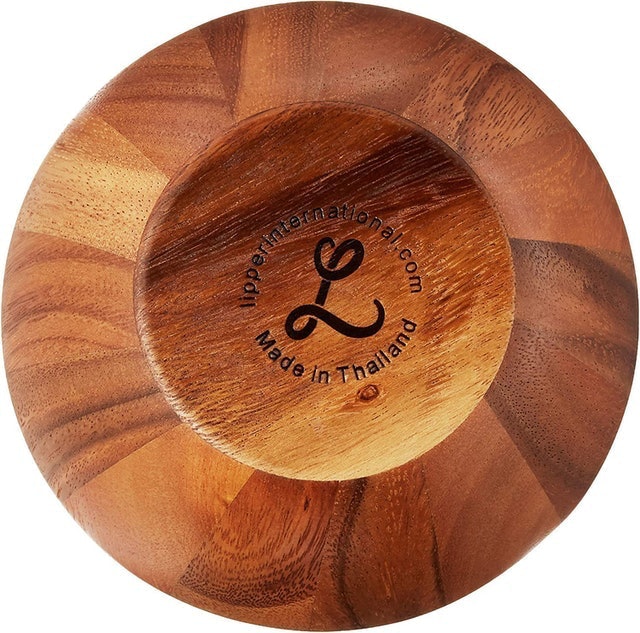 Set of 4 Acacia Wave Bowls 3