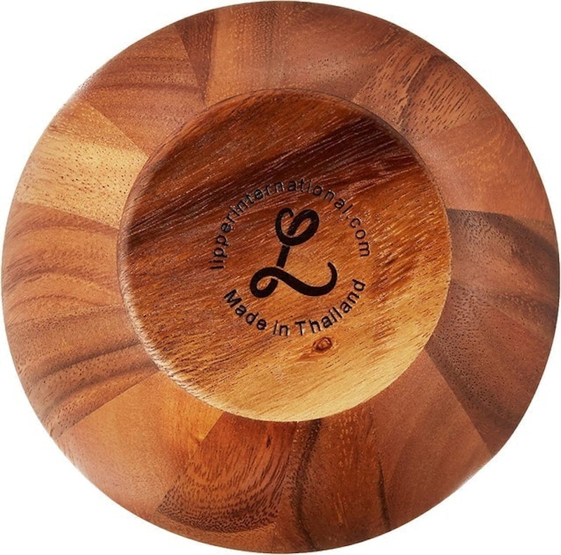 Set of 4 Acacia Wave Bowls 3