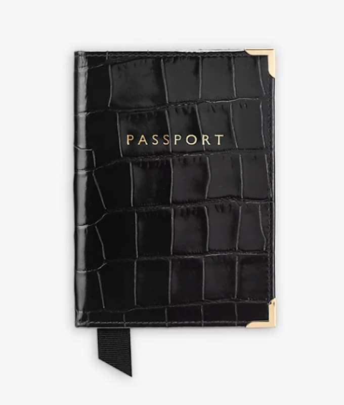 Croc Leather Passport Cover 1