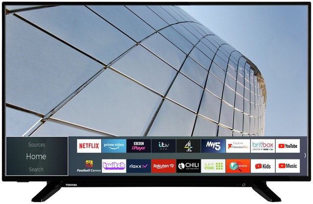 43 Inch Smart 4K UHD HDR LED Freeview TV 1