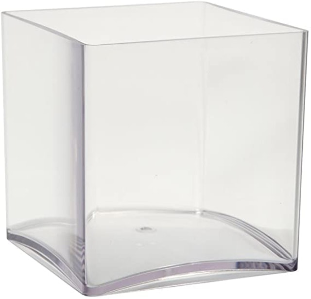 Clear Acrylic Cube Vase 1