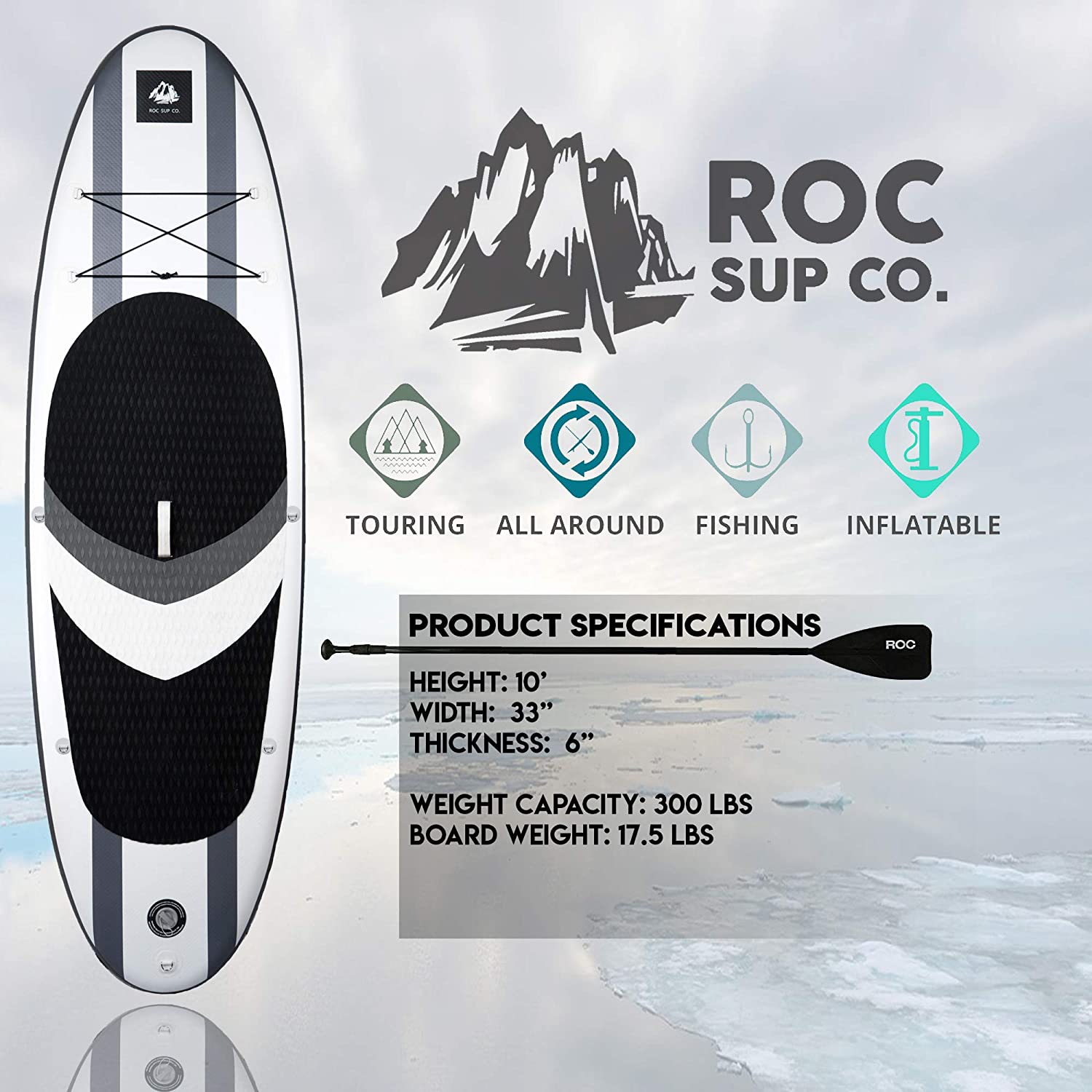 Inflatable Stand Up Paddle Board With Premium Accessories 3