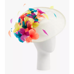 Cordelia Flower Detail Disc Occasion Hat