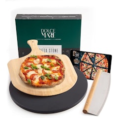 Black Pizza Stone Set