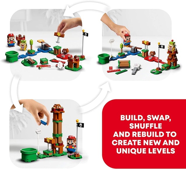 Super Mario Adventures Starter Course Interactive Figure & Buildable Game 2