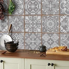 Vintage Victorian Moroccan Mosaic Style Tile Stickers