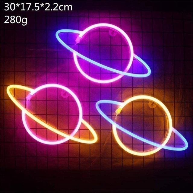 LED Planet Neon Sign 3