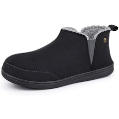Men's Micro Suede Hi-Top Slippers