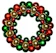 Concept4u Large Baubles Christmas Hanging Wreath 1
