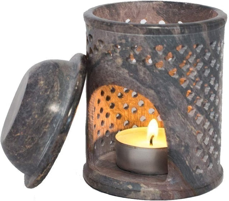 Jali Soapstone Moroccan Style Wax Melt Burner 1