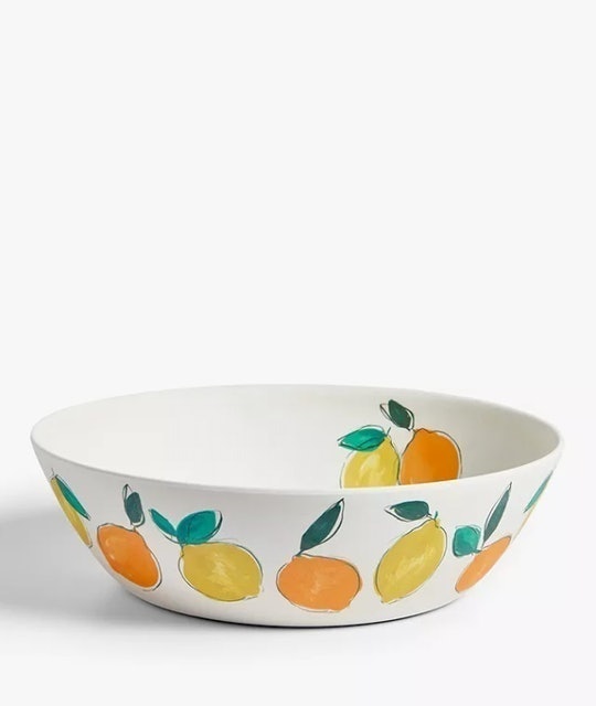 Bamboo Lemon Motif Salad Bowl 1