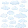 DECOWALL Cloud Wall Decals 1