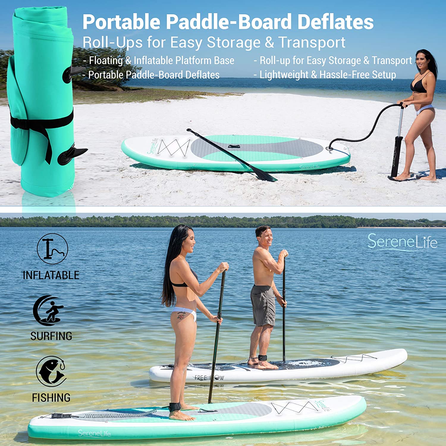 Thunderwave Inflatable Stand Up Paddle Board 2