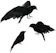 Asdomo Pack of 3 Black Halloween Crows 1