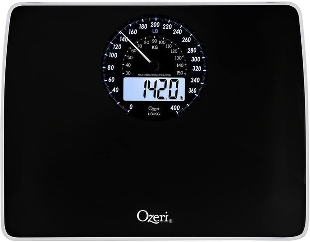 Digital Bathroom Scale with Electro-Mechanical Weight Dial 1