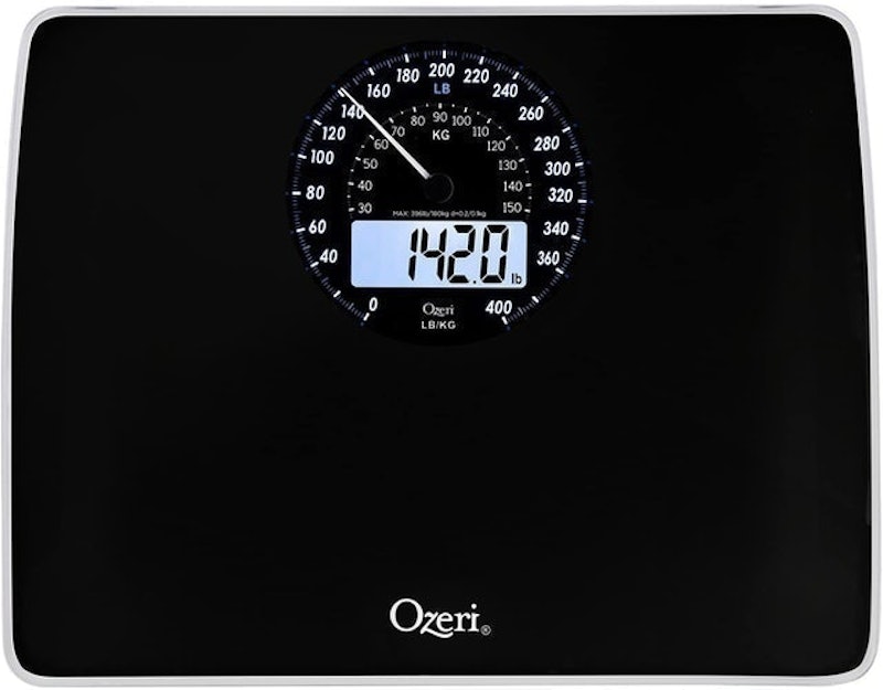 Digital Bathroom Scale with Electro-Mechanical Weight Dial 1
