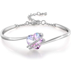 Silver Bracelet With Crystal From Swarovski
