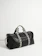 Oliver Bonas Hattie Leopard Spot Strap Black Rectangular Weekend Bag 1
