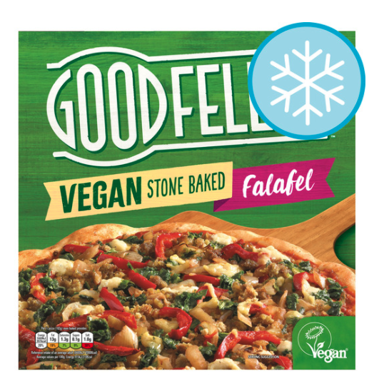 7. Goodfella’s Vegan Stonebaked Falafel Pizza 1