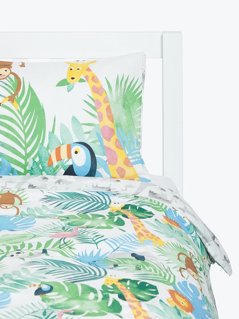 Safari & Friends Reversible Duvet Cover and Pillowcase Set 3