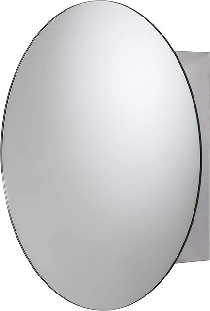 Severn Stainless Steel Circular Mirror  1