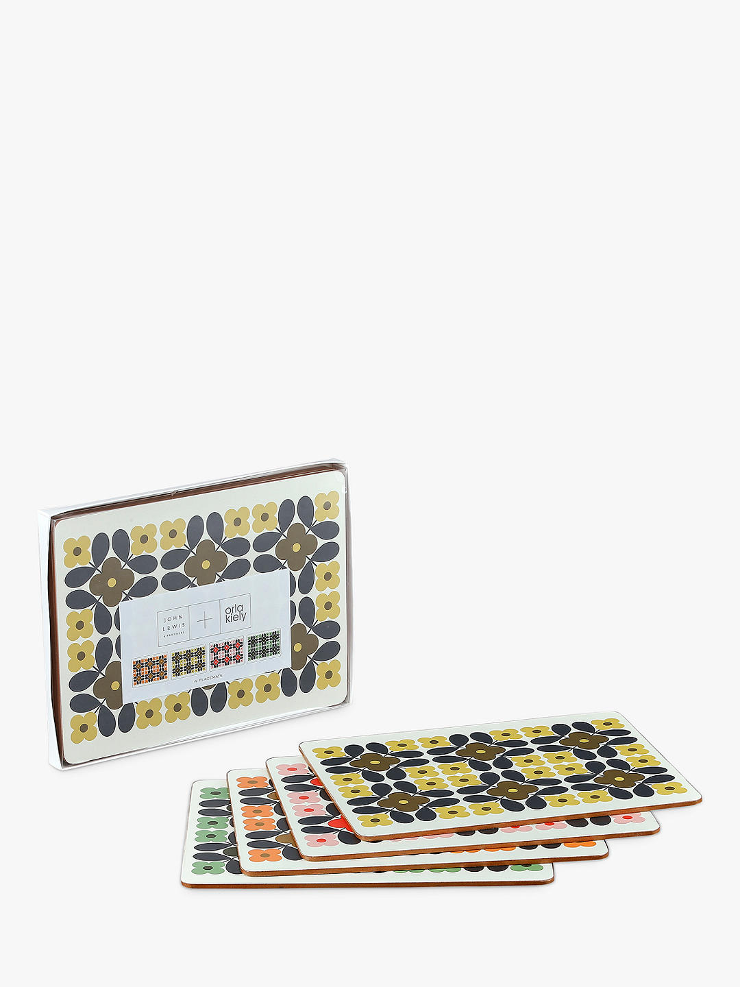 Cork-Backed Flower Tile Placemats 2