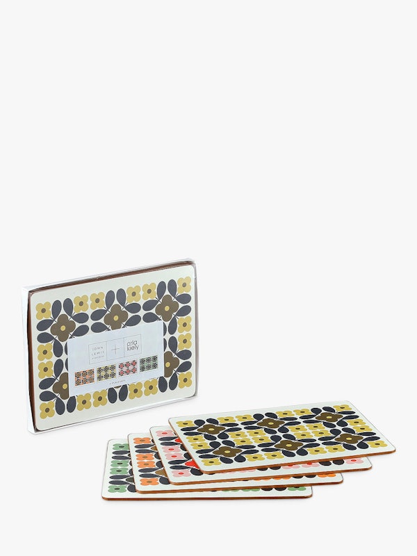 Cork-Backed Flower Tile Placemats 2