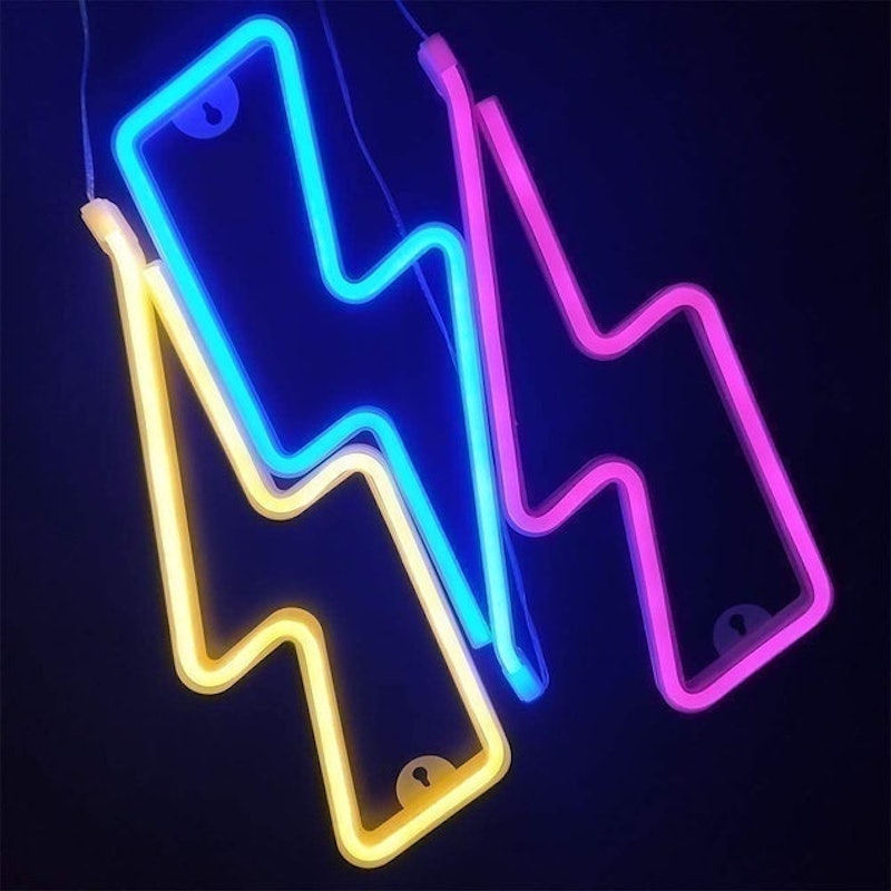 Lightning Bolt Neon Sign 2