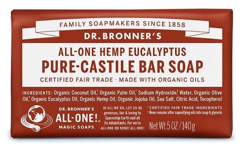 7. Dr Bronner’s All in One Pure Castile Hemp and Eucalyptus Soap Bar 1