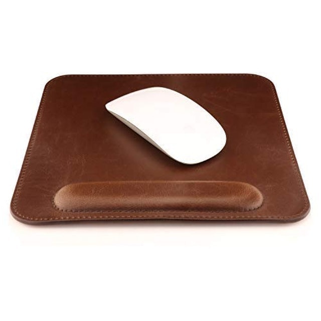 Leather Mouse Pad with Wrist Rest 1
