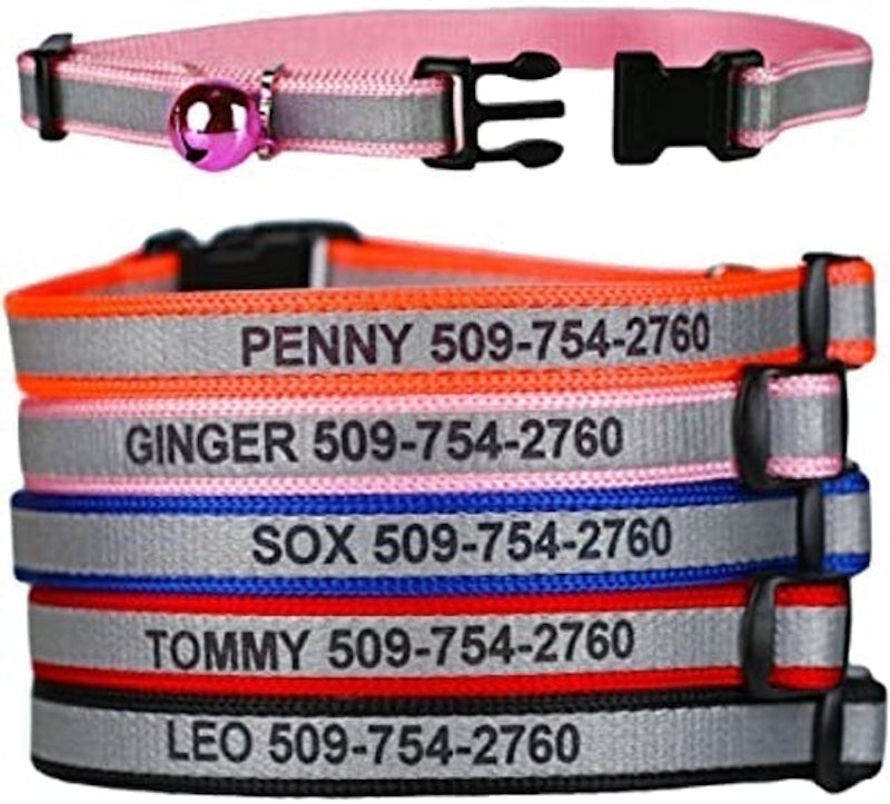 Personalised Reflective Cat Collars 1