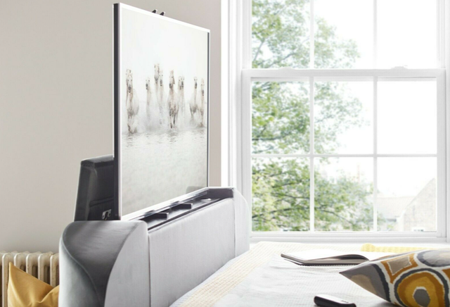 Fabric TV Ottoman Bed 2