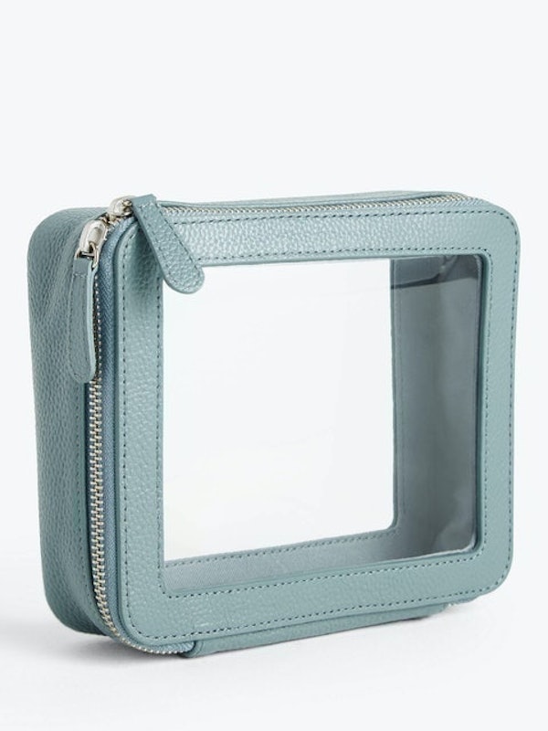 Leather Travel Wash Bag 1