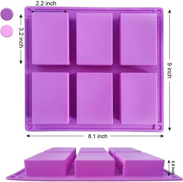 Rectangular Silicone Soap Molds 5