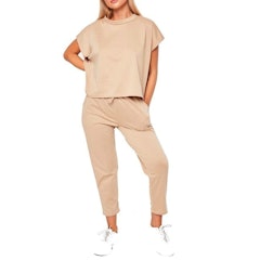 Women's Short Sleeve Boxy Two-Piece Co-ord Set