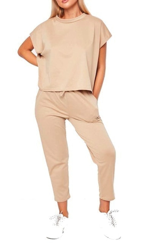 Women's Short Sleeve Boxy Two-Piece Co-ord Set 1