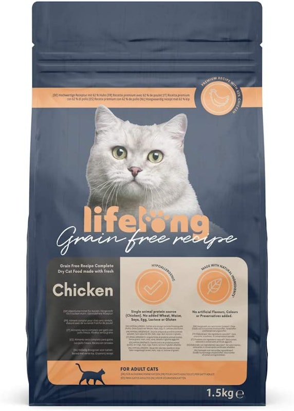 Grain Free Recipe Complete Dry Cat Food with Fresh Chicken 1