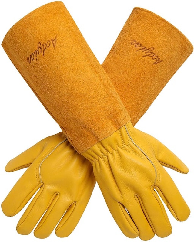 Rose Pruning Thorn & Cut Proof Long Forearm Gloves 1