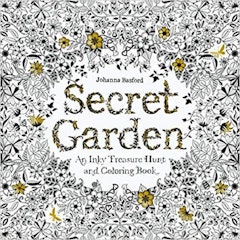 1. Secret Garden: An Inky Treasure Hunt and Colouring Book – Johanna Basford