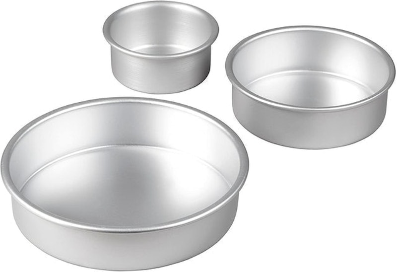 Round Cake Baking Tins Set 2