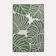 HOMESCAPES White & Green Outdoor Rug 1