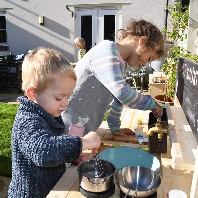 Mud Kitchen With Working Tap 2