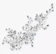 Ivory & Co. Flora Sliver Plated Austrian Crystals Bridal Hair Slide 1