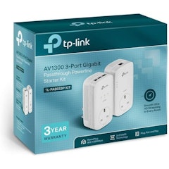 AV1300 3-Port Gigabit Passthrough Powerline Starter Kit