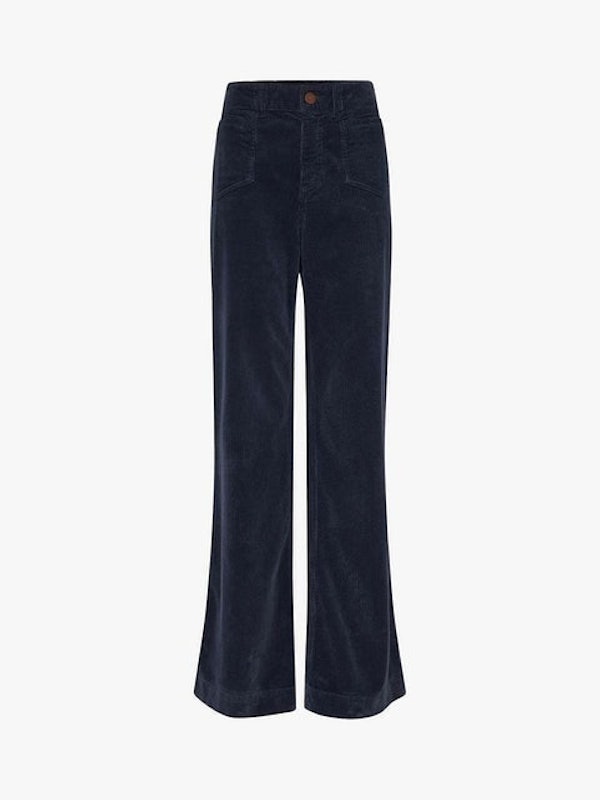 Emma Cord Jeans in Navy 1