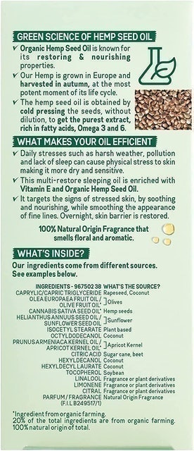 Organic Hemp Multi-Restore Facial Night Sleeping Oil 3