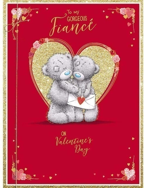 Gorgeous Fiancé Large Valentine's Day Card 1