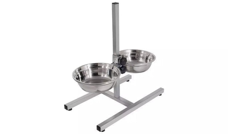 Stainless Steel Dual Pet Dining Set 3