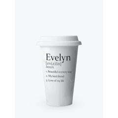 Personalised Name Ceramic Travel Mug